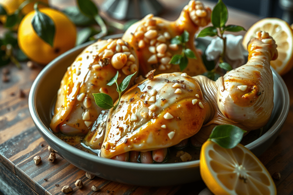 Receta de pollo con limón: ¡Delicioso y fácil de preparar!