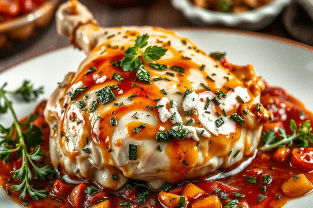 Receta deliciosamente irresistible: Muslo de pollo en salsa casera